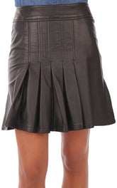 Women Genuine Leather Skirt WS 05